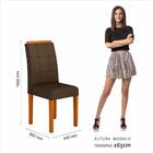 Kit 2 Cadeiras Vitória Wood Mesa Jantar Cinam/marro - Moveis