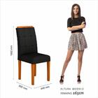 Kit 2 Cadeiras Vitória Wood Mesa Jantar Cinam/preto - Moveis