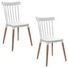 Kit 2 Cadeiras Windsor Branca