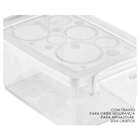 Kit 2 Caixa Organizadora Com Trava 15 Litros Cristal Ordene