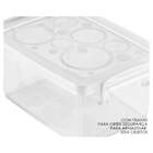 Kit 2 Caixa Organizadora Com Trava 7,5 L Cristal Ordene