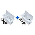 Kit 2 Caixas De Tomadas 4 Blocos Basculante 3 Tom 20a 2 Usb P