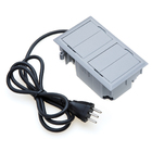 Kit 2 Caixas De Tomadas 4 Blocos Com 3 Tomadas 10a 3usb Branco