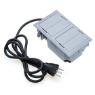 Kit 2 Caixas De Tomadas 4 Blocos Com 3 Tomadas 20a 2usb 4.9a