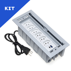 Kit 2 Caixas De Tomadas 7 Blocos 6 Tomadas 20a 2 Usb (1 Tipo