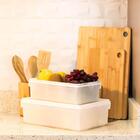 Kit 2 Caixas Organizadoras De Alimentos 11l Empilhável Hermét