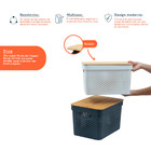 Kit 2 Caixas Organizadoras Multiuso Empilhável Com Tampa De B