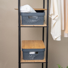 Kit 2 Caixas Organizadoras Multiuso Empilhável Com Tampa De B