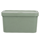 Kit 2 Caixas Organizadoras Plástico Verde 24,5x36x46cm 32L OU