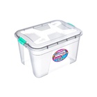 Kit 2 Caixas Organizadoras Transparente 20 Litros Pp Uninjet