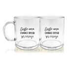 Kit 2 Canecas Acrílico Personalizadas Transparente