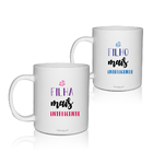 Kit 2 Canecas Brancas Personalizadas Dia Das Crianças Filhos