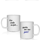 Kit 2 Canecas Brancas Personalizadas Dia Dos Namorados