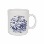 Kit 2 Canecas Cena Inglesa Oxford® Cerâmica Estampada 270ml