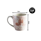 Kit 2 Canecas Cerâmica Mickey E Minnie Disney 330ml Rosê