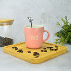 Kit 2 Canecas De Porcelana Desejos Rosa Paz 170ml