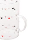 Kit 2 Canecas De Vidro Borossilicato Resistente Love 280ml