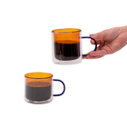 Kit 2 Canecas De Vidro De Café Ou Chá Parede Dupla Dueto - Oi