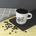 Kit 2 Canecas Porcelana 180ml Coffe Time Colors Lyor Preto