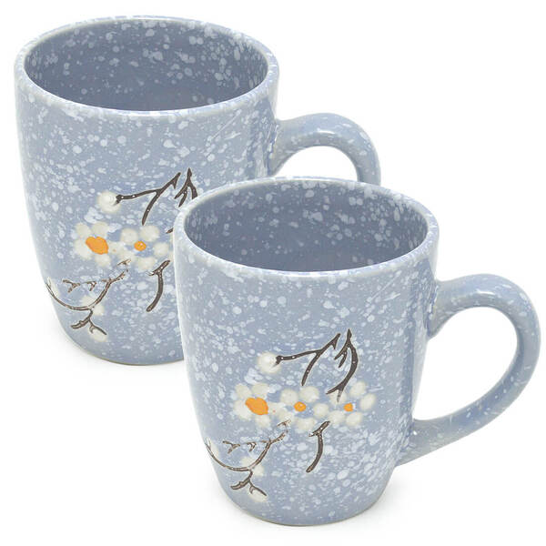 Kit 2 Canecas Porcelana 236ml Cerejeira Colors Lyor Roxo