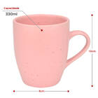 Kit 2 Canecas Xícaras De Cerâmica Chá Café Artisan 330ml Rosa