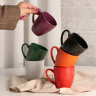 Kit 2 Canecas Xícaras De Cerâmica Roma Lyor 210ml Preto