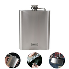 Kit 2 Cantil De Bolso Em Inox Frasco Whiskeira Porta Bebida