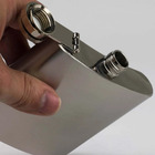 Kit 2 Cantil De Bolso Em Inox Frasco Whiskeira Porta Bebida