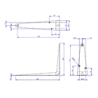 Kit 2 Cantoneira P/ Prateleira Aço Epóxi Preto 6 X 8" Loth