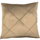 Kit 2 Capa De Almofada Suede Aveludada Drapeada 45x45cm Castor