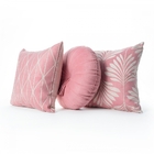 Kit 2 Capa De Almofadas 1 Redonda Lara Decorações Rosa Chicle