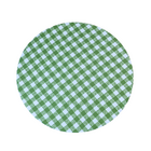 Kit 2 Capa Sousplat Allegra Microfibra Base Mdf Verde Xadrez