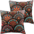 Kit 2 Capas Almofada Decorativa Para Sala Com Ziper Suede 45x