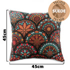Kit 2 Capas Almofada Decorativa Para Sala Com Ziper Suede 45x