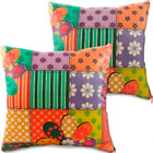 Kit 2 Capas Almofada Decorativa Para Sala Com Ziper Suede 45x