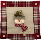 Kit 2 Capas Almofada Natalina Boneco De Neve Papai Noel 45cm