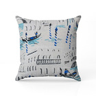 Kit 2 Capas Almofada Tecido Estampado Veneza D21