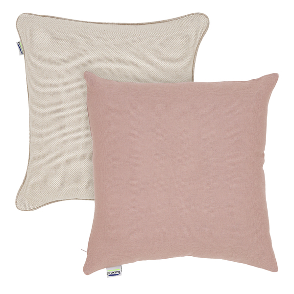 Kit 2 Capas de Almofada Quadrada Eco Tecido Cinza 43x43cm