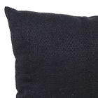 Kit 2 Capas de Almofada Quadrada Eco Tecido Preto 43x43cm
