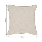 Kit 2 Capas de Almofada Quadrada Eco Tecido Rosa 43x43cm