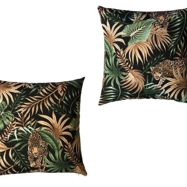 Kit 2 Capas De Almofada Impermeável Belize Zíper Invisível 45