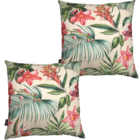 Kit 2 Capas De Almofada Impermeável Estampa Digital 100% Algo