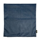 Kit 2 Capas de Almofada Quadrada Velveteen Azul e Mostarda 43X43cm Belchior