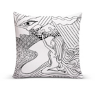 Kit 2 Capas De Almofadas Para Sofá 40x40 Triângulo Branco