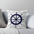 Kit 2 Capas De Almofadas Timão Azul Navegação Marítima