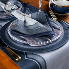 Kit 2 Capas P/ Sousplat Blue Waves 35x35