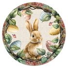 Kit 2 Capas P/ Sousplat Guirlanda Coelho E Ovos De Páscoa 35x