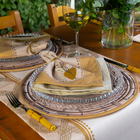 Kit 2 Capas P/ Sousplat Rustic Ambar 35x35