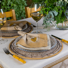 Kit 2 Capas P/ Sousplat Rustic Ambar 35x35