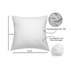 Kit 2 Capas Para Almofada Drapeada Em Veludo Quadrada 43x43 C